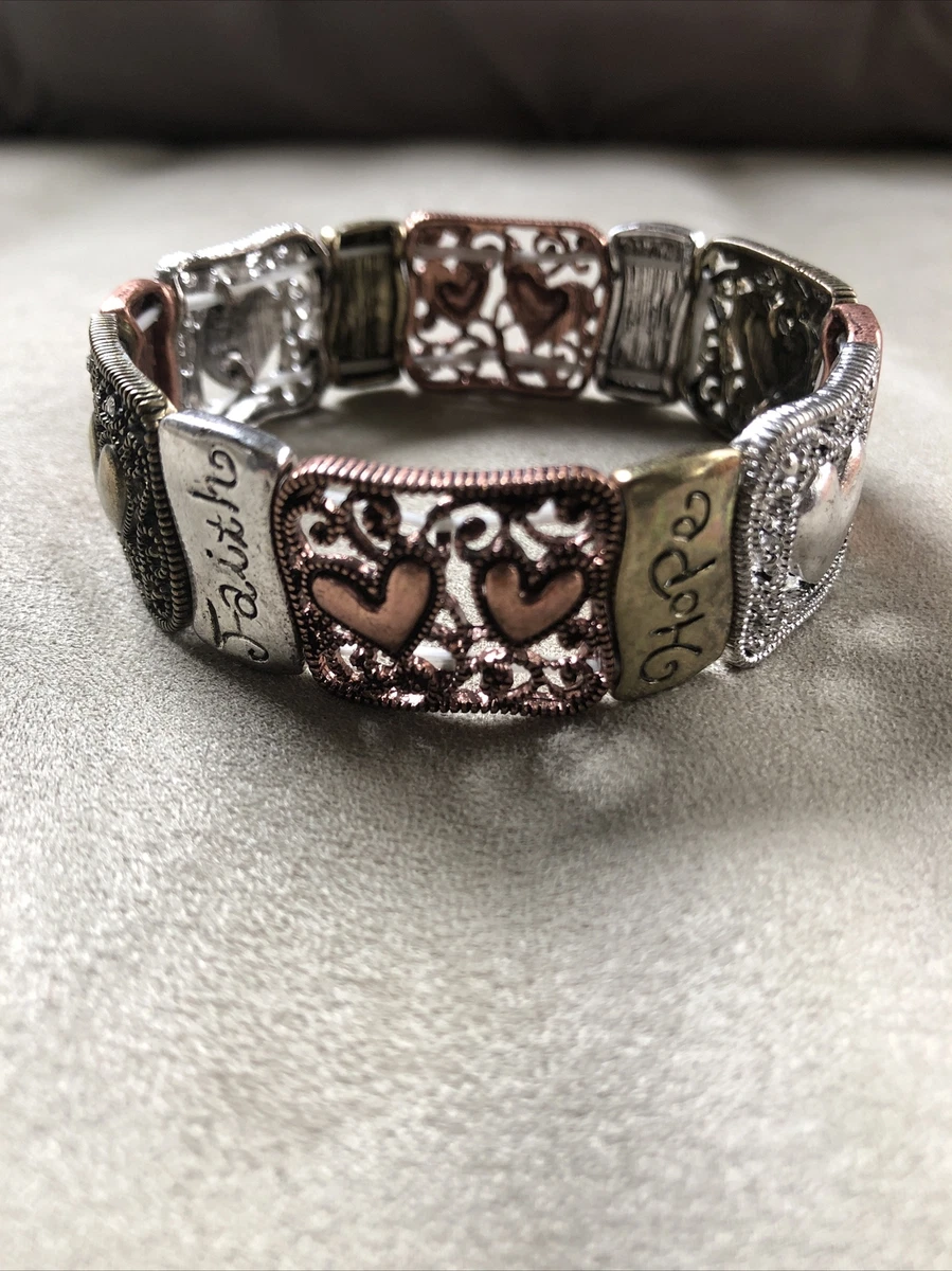 Faith hope hotsell love stretch bracelet