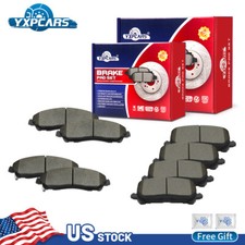 For Acura MDX 2017 - 2023 Honda Ridgeline Pilot Front & Rear Ceramic Brake Pads