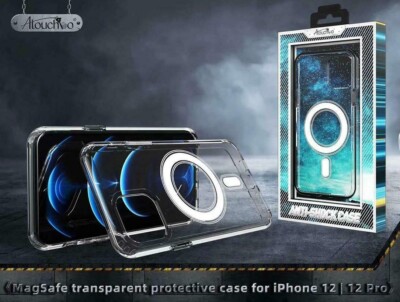 KLAR MAGNETISCH MAGSAFE - Hülle für iPhone 12 Pro Plus Glas Displayschutz Glas 