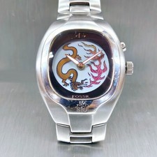 Fossil Big Tic Animated Dragon Stainless Steel 50m Jr-8097 Fossil Big Tic Animated Dragon Stainless Steel 50m Jr-8097