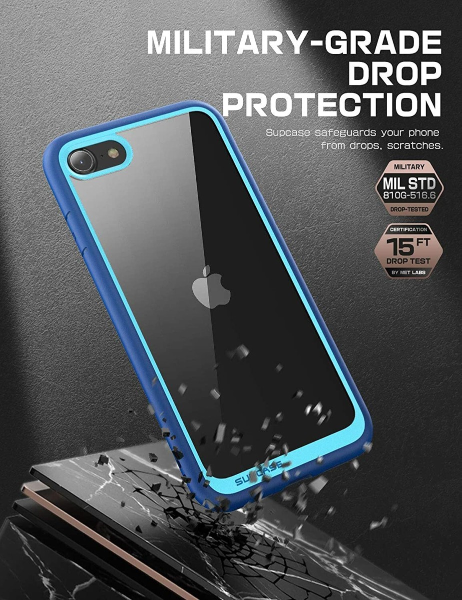Vetro Temperato Custodia Trasparente iPhone 7 8