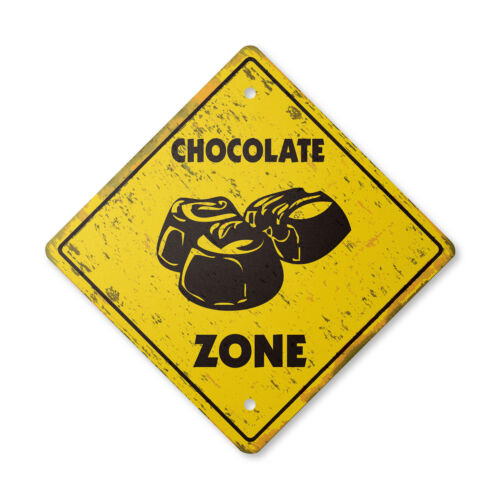 Chocolate Vintage Crossing Sign Xing Plastic Rustic addict candy bar flavor cake - Afbeelding 1 van 20