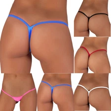 5 Pack Womens Mini Panties Thong G-string Sexy Underwear Lingerie Briefs Panty