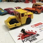 VINTAGE 1978 MATCHBOX SUPERFAST #72 YELLOW BOMAG RODE ROLLER PAVER 1/64 ENGLAND
