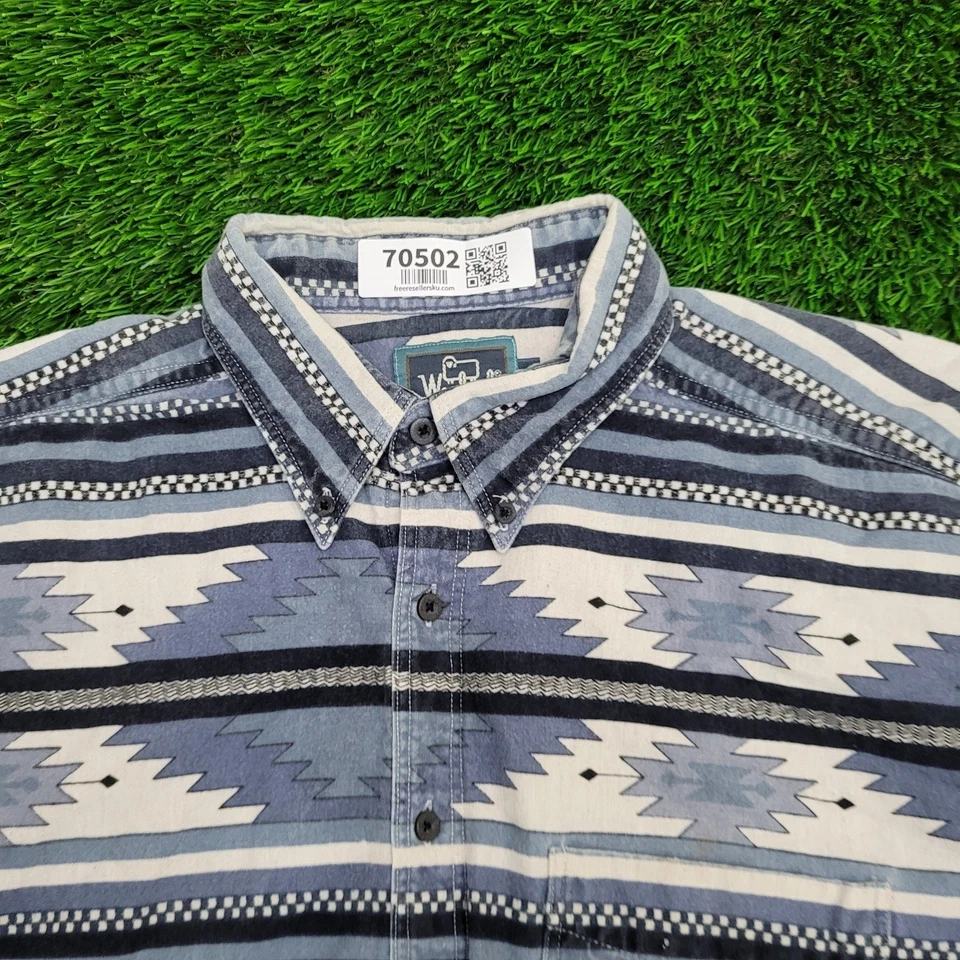 Vintage Woolrich Southwestern Button Down Shirt XL USA Made - Image 2 of 4