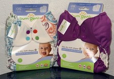 NEW Bumgenius 4.0 Pocket Cloth Diaper Lot Of 2