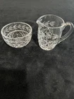 Vintage Waterford Crystal Glandore Laurel Pattern Pitcher & Bowl Set