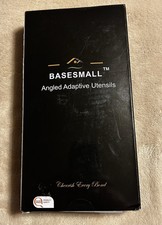 BaseSmall Right Handed Angled Adaptive Lg Handle Utensils 4 piece set Weighed