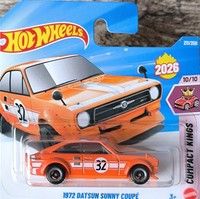1972 Datsun Sunny Coupe - Hot Wheels 2026 - Compact Kings - Neu Ovp