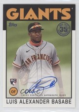 2021 Update 1986 Topps Baseball Luis Basabe Alexander #86B-LB Auto 3q5