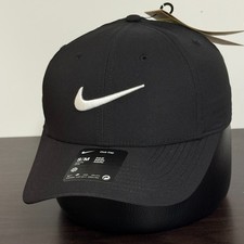 Nike Club Hat Cap Adjustable S/M Black Dri-Fit Golf Unisex Small-Medium NEW 