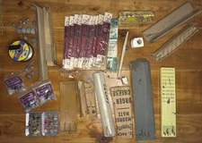 Vintage Fishing NOS, Flies In Perrine #60, Hook And Lines, Sinkers And Leads Lot