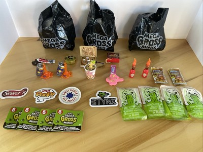 ZURU 5 Surprise Mega Gross Minis Lot With Super Rare & Stickers + Barf Slime
