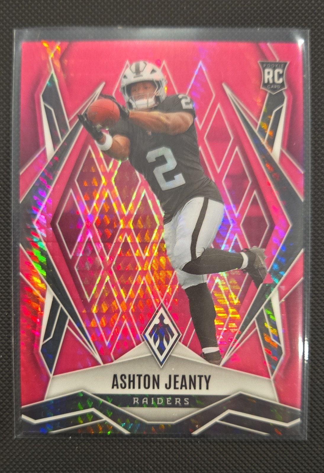 2025 Panini Phoenix - Rookies Ashton Jeanty #158 Pink Hyper /299 (RC)