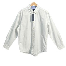 Tommy Hilfiger Men's Cotton Oxford Button Down Shirt Size XL White Long Sleeve