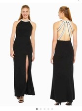 speechless dress Jeweled Black Evening Gown Prom Dress Party Dress Sz 9 NWT
