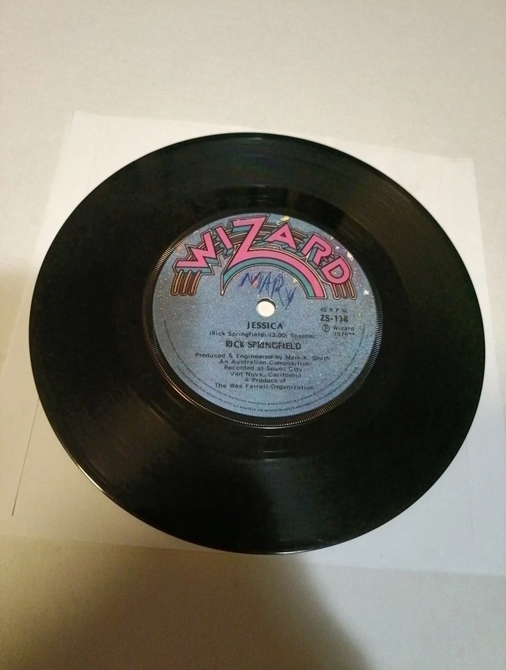 Rick Springfield – Take A Hand 7" VG - Image 4 of 4