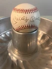 MICKEY MANTLE SIGNED BASEBALL OFFICIAL AMERICAN LEAGUE 1991