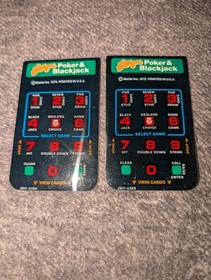 Las Vegas Poker and Blackjack Intellivision Game 1979 CIB! White Label! Tested!