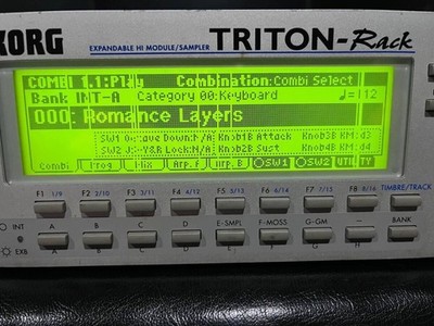 KORG TRITON-Rack Synthesizer - w/ adapter In Working Order | eBay