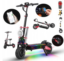 Electric Scooter 6000W 11 inch 60V 38Ah Offroad Folding E-Scooter 55MPH BOYUEDA