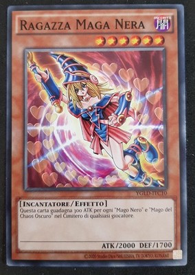 SCHWARZES MAGIERMÄDCHEN auf Italienisch (Dark Magician Girl) YGLD-ITC10 Common YUGIOH