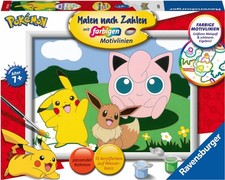 Malen nach Zahlen Ravensburger Pokemon Edition Pikachu Evoli Pummeluff