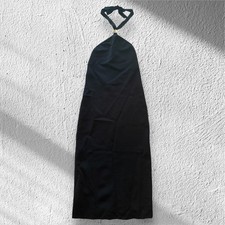 ALICE + OLIVIA NWT (org $395) | BLACK NOE HALTER DRESS | LARGE