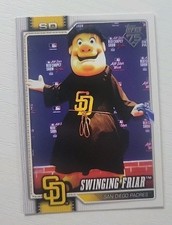 2026 Topps Celebration Baseball Mascots Swinging Friar #M-29 San Diego Padres