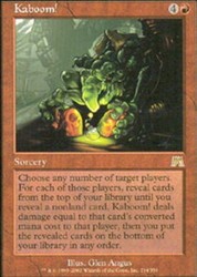 Kaboom! 214/350 Onslaught Magic: The Gathering Rare