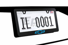 Blue Chevy License Plate Frame Style Stainless Steel W Screws And Caps Blue Chevy License Plate Frame Style Stainless Steel W Screws And Caps