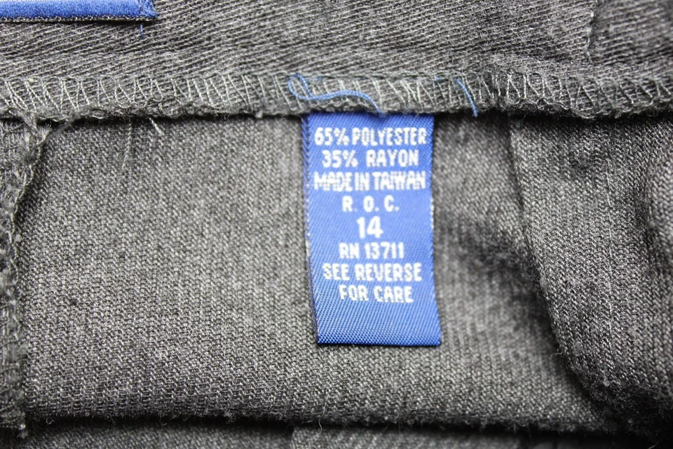 Pantalones De Colección Karen Scott Para Mujer 14 Gris Plisado Delantero Bolsillos Años 90 Foto 4 de 4