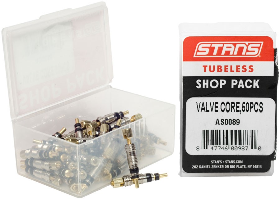 Stans Tubeless Universal Valve Cores - Presta, 50 Pack