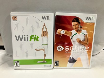 Wii Fitness Games Bundle Wii Fit + Wii Fit Plus + EA Active Complete in Box