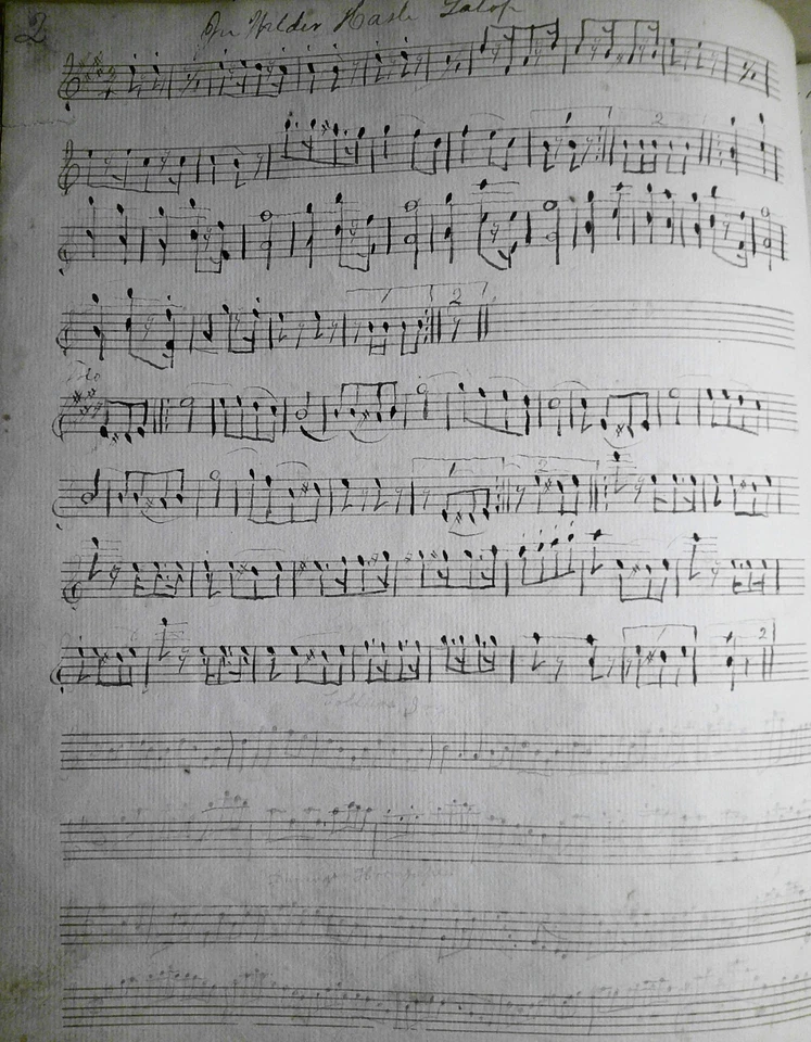 19th century Handwritten Music manuscripts - 66 pages - Quadrilles, etc - Image 4 of 4