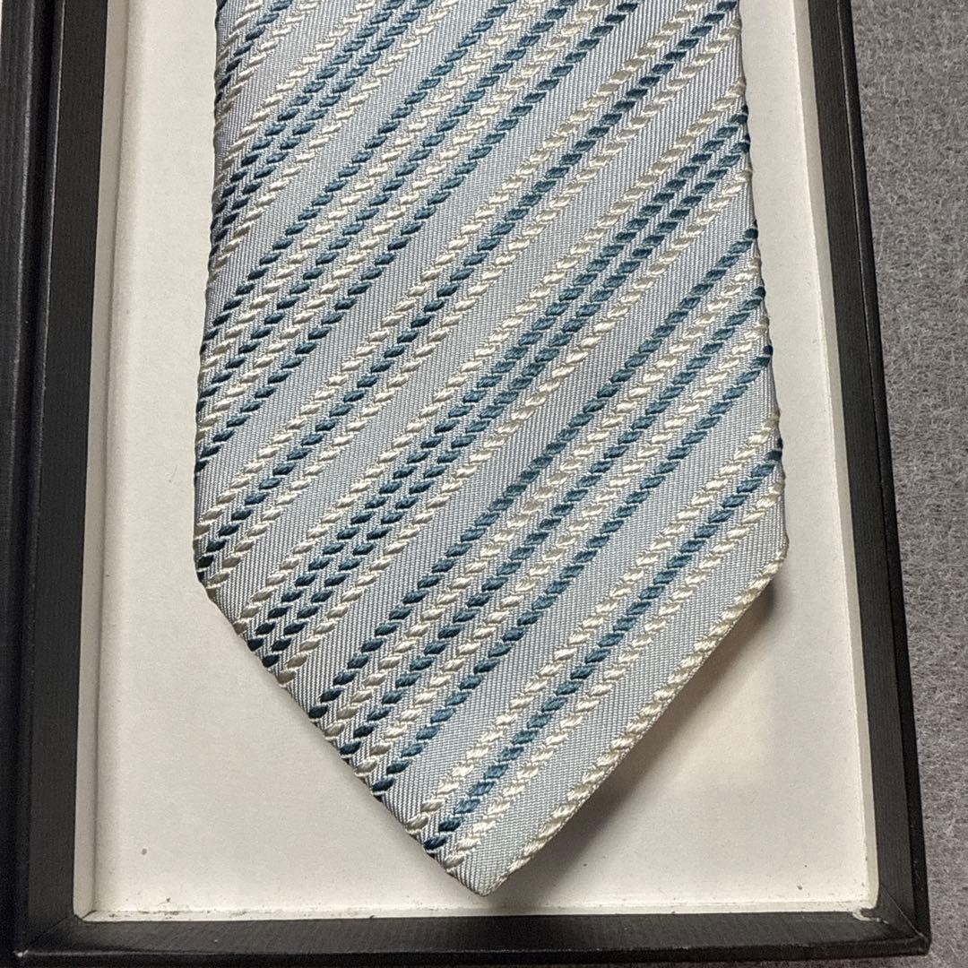 Gucci Necktie Tie 100% Silk Multicolor Stripes Pattern 3.2 inches From Japan thumbnail 11