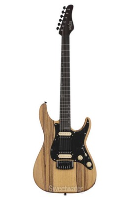 Schecter Sun Valley Super Shredder Exotic Hardtail Electric Guitar - Black Limba