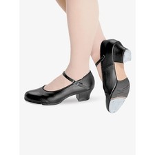 Bloch Ladies Mary Jane Showtapper Leather Tap Shoe - Black 8