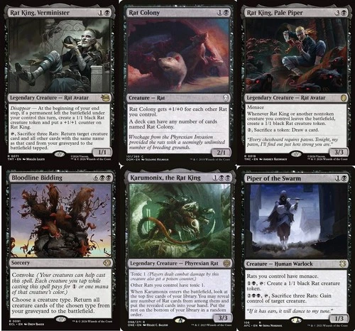 MTG Commander Rat King, Verminister Deck - Rat Colony  - TMNT EDH  100 Cards