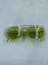 Versace Medusa Biggie Transparent Green Sunglasses