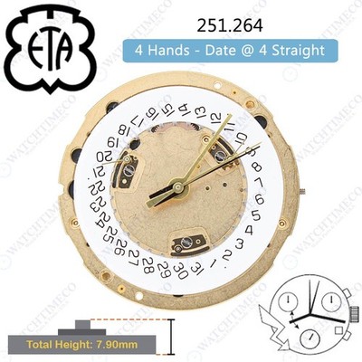 エピカ 19A ETA 251.264 Quartz Movement - Sofly