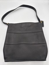 Vintage COACH Shoulder Bucket Bag 9083 Made In USA Black Leather