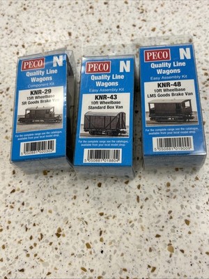 Peco N- Scale Wagons KNR 29,43,&48
