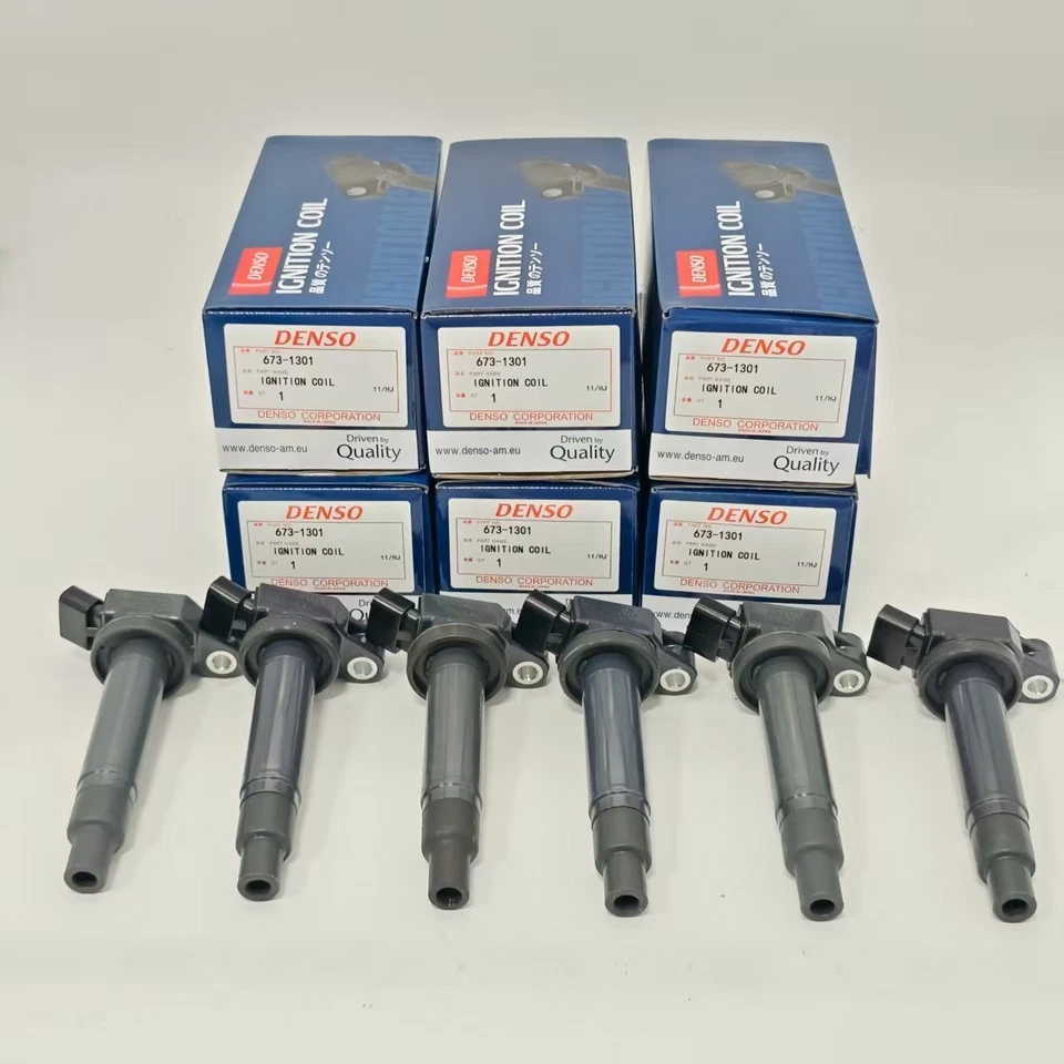 6X DENSO Ignition Coil 90919-02234 For 1999-2010 Toyota Lexus 3.0L 3.3L 673-1301 - Изображение 2 из 4