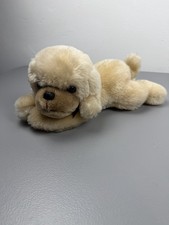 Vintage Floppy Spaniel Dog Plush Tan Laying Puppy Stuffed Animal 10