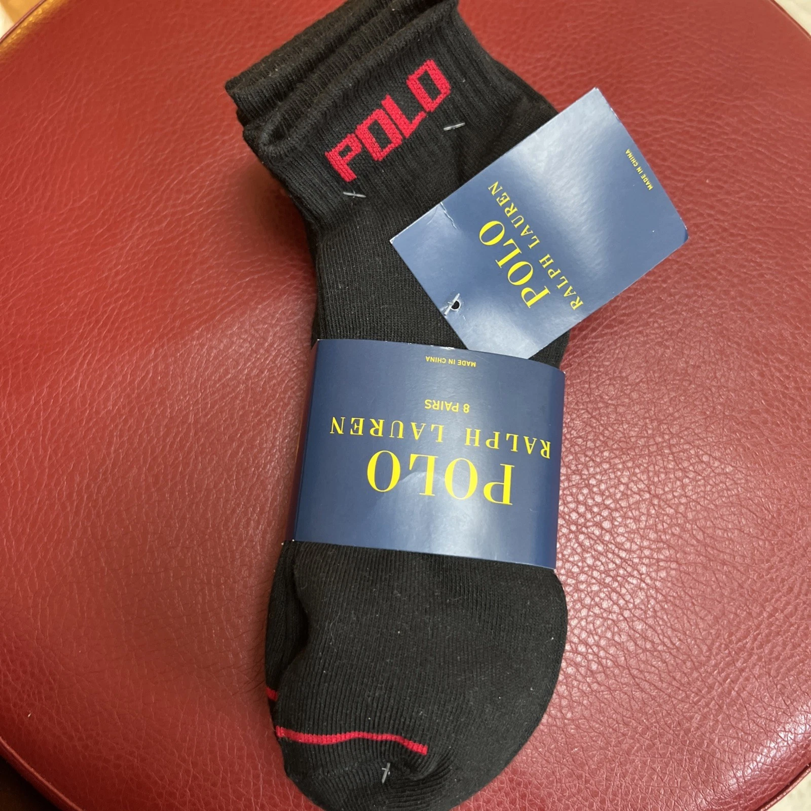 8-Pair - Polo Ralph Lauren Men's Cushioned Quarter Cut Ankle Socks Pony Logo