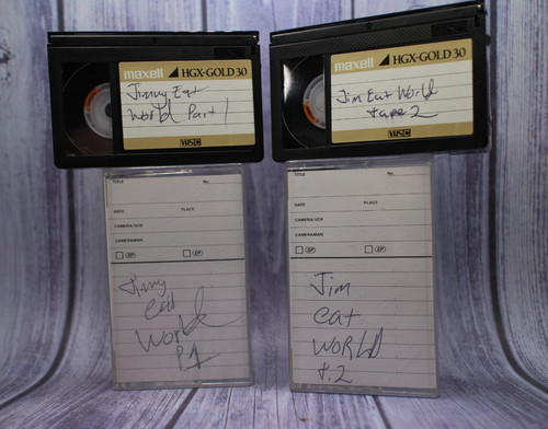 One-of-a-Kind JIMMY EAT WORLD Master VHS Tape Live Concert 1996 Interview EMO