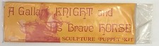 Vintage Soft Sculpture Puppet Kit A Gallant Knight And His Brave Horse