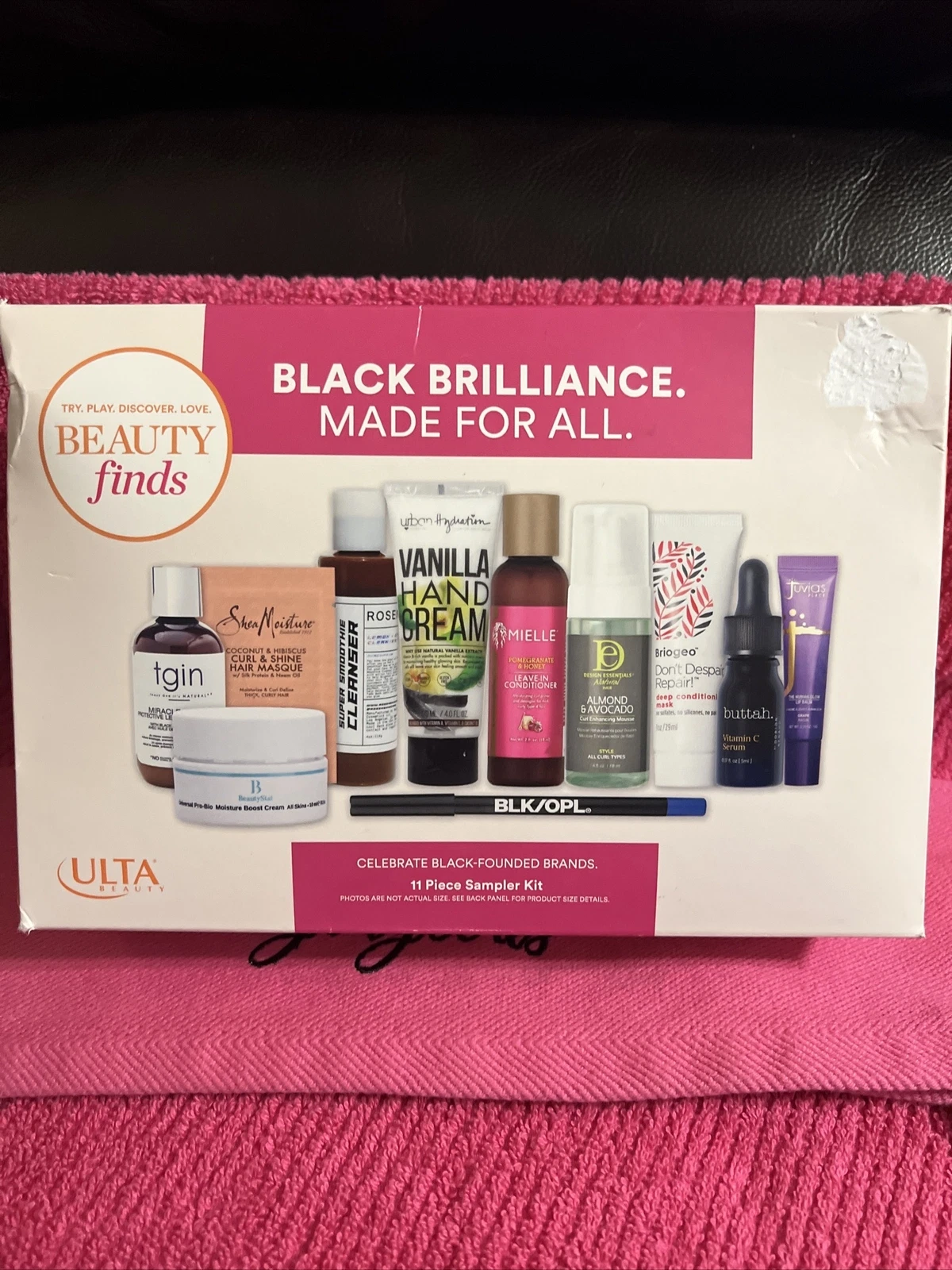 Ulta Beauty Black Brilliance Made For All 11 Pc Sampler Kit! NIB!