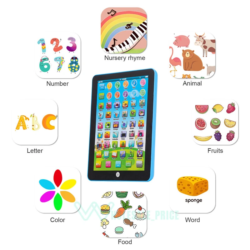 Tablet táctil para niños juguete para 2 - 8 niños tableta de aprendizaje juguete - Picture 7 of 14